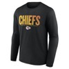 NFL Kansas City Chiefs Men's Transition Black Long Sleeve T-Shirt - image 2 of 3