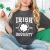 Simply Sage Market Women's Irish University Clover Short Sleeve Garment Dyed Tee - 2 of 4