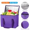 Unique Bargains Non-Woven Fabric Thermal Insulated Cool Warm Reusable Food Storage Bags 4 Pcs - 3 of 4