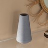 Uniquewise 8" H Decorative Ceramic Round Cone Shape Centerpiece Table Vase Gray, Medium - image 4 of 4