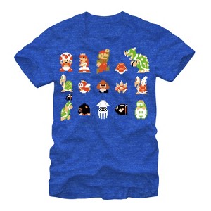 Men's Nintendo Super Mario Bros Crew T-Shirt - 1 of 4