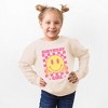 The Juniper Shop Birthday Girl Checkered Toddler Graphic Sweatshirt - image 2 of 3