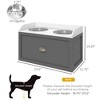 LOVMOR Large Elevated Dog Bowls with Storage - 3 of 4