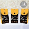 Big Dot of Happiness Give Thanks - Thanksgiving Gift Favor Bags - Party Goodie Boxes - Set of 12 - 2 of 4