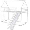 Cesicia Twin over Twin House Bunk Bed with Ladder and Slide - 3 of 4
