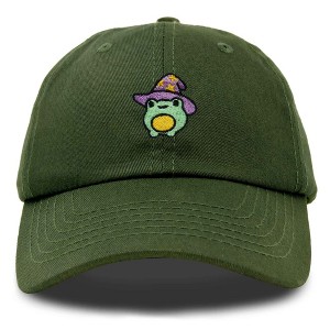 Dalix Sorcerer Frog Embroidered Cap Cotton Baseball Cute Cool Dad Hat Womens - 1 of 4