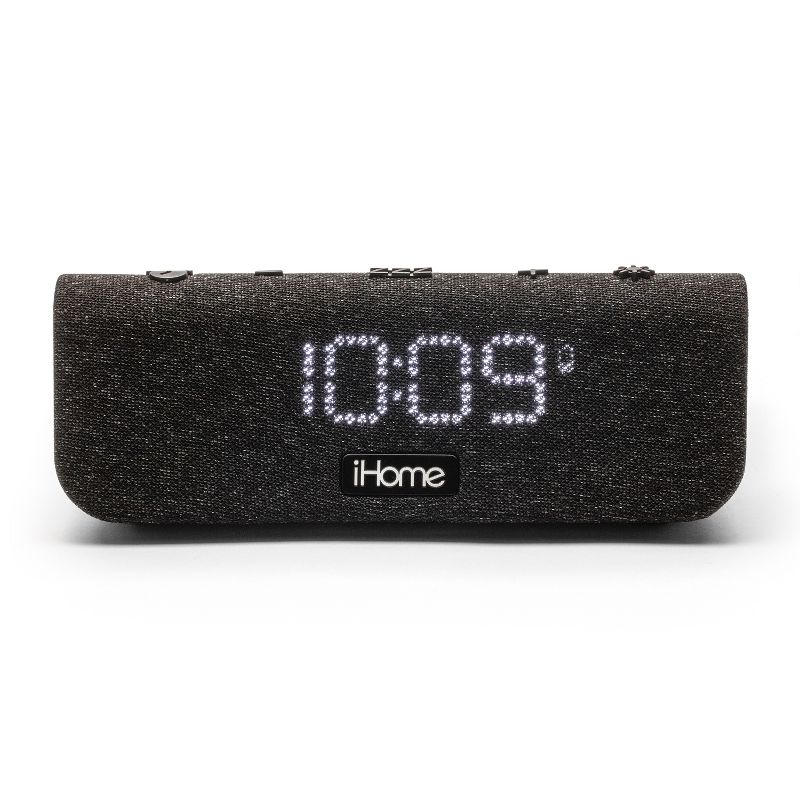 iHome 3-in-1 Compact Alarm Clock with Qi Wireless Fast Charging, Dual USB Charging, and Night Light, 1 of 10
