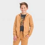 Boys' Fleece Hooded Zip-Up Sweatshirt - Cat & Jack™