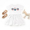 The Juniper Shop Patriotic Cupcakes Toddler Dress - 3 of 4