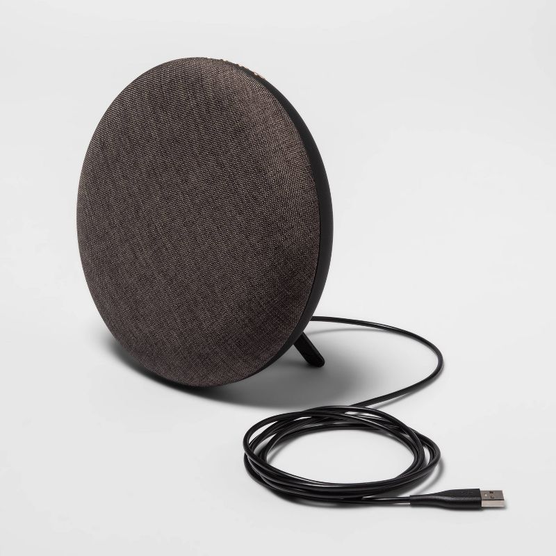 Round Bluetooth Wireless Speaker - heyday&#8482; Black - Target Certified Refurbished, 3 of 5