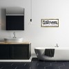 Stupell Industries Seat Yourself Bathroom Sign Floating Frame Canvas Art, Gold, 25" x 11" - 3 of 4