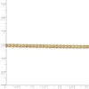 Black Bow Jewelry 3mm, 14k Yellow Gold, Flat Wheat Chain Bracelet, 7 Inch - 4 of 4
