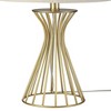 Mcpartland Table Lamp Champagne Gold - StyleCraft: Contemporary Metal Body, Beige Linen Shade, UL Listed - 4 of 4