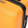 NAYSAYE 20 Inch Carry On Luggage Lightweight ABS Spinner Suitcase with Adjustable Handle for Air Travel, Orange, 14.57"*9.06"*21.65" - 4 of 4