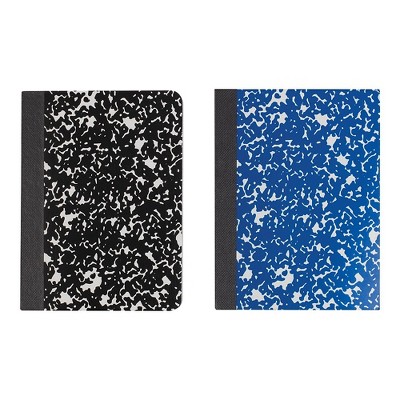 Staples Mini Composition Notebook 4.5" x 3.25" College Ruled 80 Sh. Asst 2/PK 658961