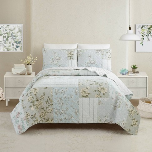Claire Quilt Bedding Set White - Modern Heirloom : Target