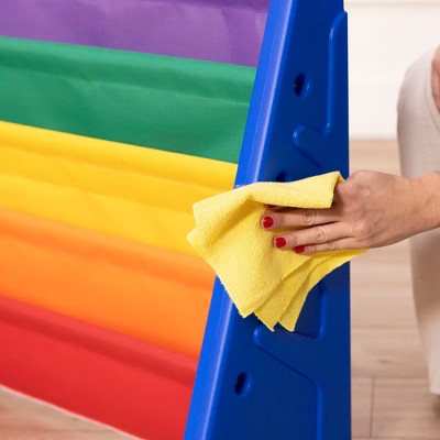 Primary Multicolor Canvas and Plastic Kids Bookcase