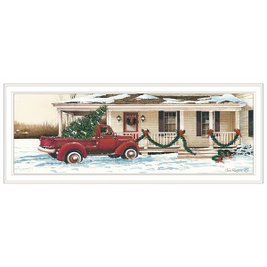 HomeRoots Preparing for Christmas White Framed Wall Art - 1 of 4
