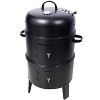 NicBex 16/17" 3-In-1 Steel Charcoal Smoker,2-Tier Vertical BBQ Grill Smoker with Bulit-in Thermometer,Air Vent&2 Access Doors,Idea for Paties,Backyard - 3 of 4