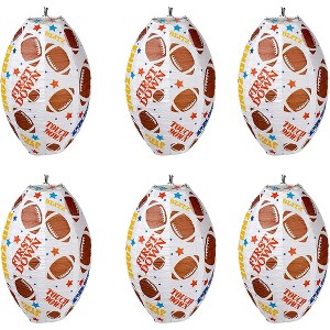 Juvale 6-Pack Football Party Decorations, Hanging Football Paper Lanterns, 7.5 Inches - 1 of 4
