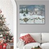 Courtside Market White Christmas barn 20x24 Gallery-Wrapped Canvas - 2 of 4
