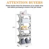 VECELO 4/5/6 Tier Vertical Narrow Shoe Rack, Freestanding Shoe Racks, Skinny Shoe Shelf, Compact Shoe Organizer for Small Spaces, Gray - 3 of 4