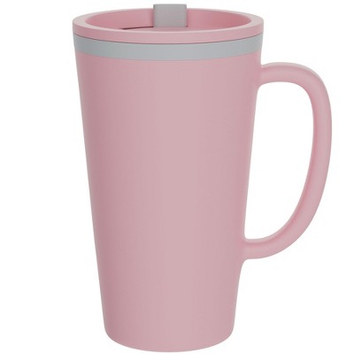 Copco Cone Double Wall Insulated Coffee Mug with Handle, Durable & BPA-Free Reusable Plastic, 16 oz.