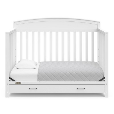 White Pine 5-in-1 Convertible Crib with Drawer