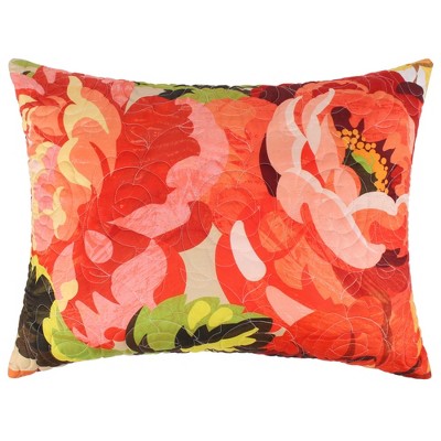 Senna Boho Floral Quilted Reversible Standard Pillow Sham