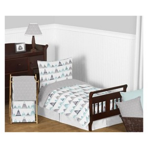 Toddler 5pc Mountains Bedding Set - Sweet Jojo Designs, Blue Gray White
