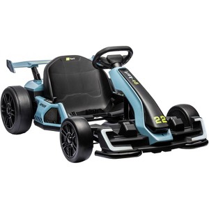 coucheta 24V Kids Go Kart, 300W Powerful Electric Drift Kart Car with Adjustable Seat, IDE On Toy with 4 Speed Mode, Eva Tire, for Age 6-12 - 1 of 4