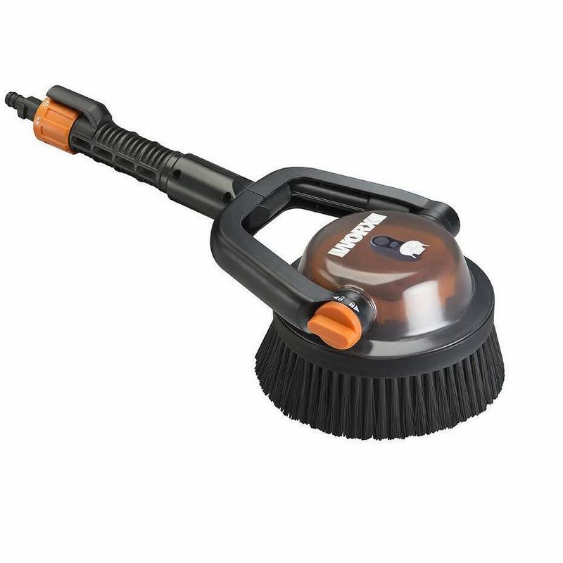 Worx WA1821 Adjustable Outdoor Power Scrubber (Hard Bristles), Quick Snap Connection, Fits: WG625, WG629, WG630, WG640 and WG644 Series, 1 of 8