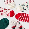 Women's Festive Icons Christmas 6pk Low Cut Socks - Wondershop™ Natural/Red/Green 4-10 - 3 of 3