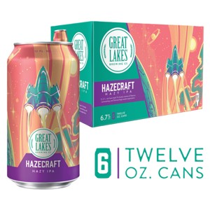 Great Lakes Hazecraft IPA Beer - 6pk/12 fl oz Cans - 1 of 4