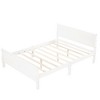 CAVINAS Solid Wood Sleigh Platform Bed Frame, Minimalist Twin Size Bed Frame with Hollow Headboard & Footboard, No Box Spring Needed - 2 of 4