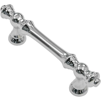 attop 10 Pack Polished Chrome Cabinet Pulls, 3 Inch(76mm) Hole Centers Cabinet Handles Kitchen Hardware Straight Drawer Handle Pull