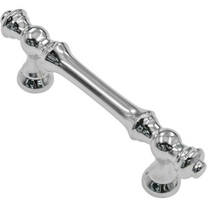 attop 10 Pack Polished Chrome Cabinet Pulls, 3 Inch(76mm) Hole Centers Cabinet Handles Kitchen Hardware Straight Drawer Handle Pull - 1 of 3