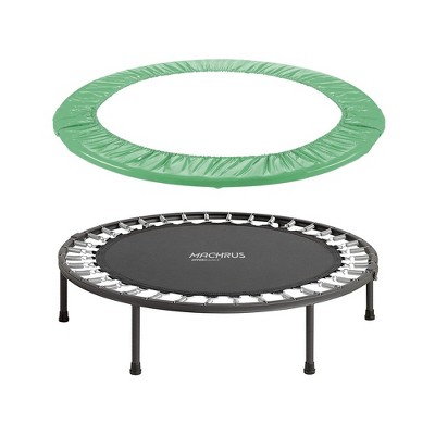 Serenelife Slelt418 40 Inch Adults Indoor Home Gym Outdoor Sports Exercise  Fitness Trampoline With T-bar Handle And Padded Frame Cover, Black : Target