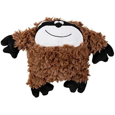 goDog PlayClean Sloth Squeaky Plush Dog Toy with Odor-Eliminating Essential Oils, Chew Guard Technology - Brown, Large