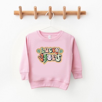The Juniper Shop Lucky Vibes Lightning Bolt Youth Ultra-Soft Graphic Sweatshirt