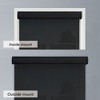 Linen Avenue Cordless Cassette 5% Solar Roller Shade,Black, Charcoal, and White (Arrives 1/4" Narrower) - 4 of 4