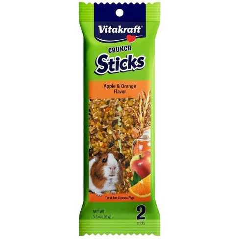 Vitakraft Crunch Sticks Guinea Pig Treats Apple Orange Flavor