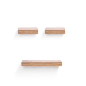 DSVIMOY Planter Stands and Holders Planter Stands Shelf with Invisible Brackets for Home Storage, Beige, 27"*7"*4" - 1 of 4