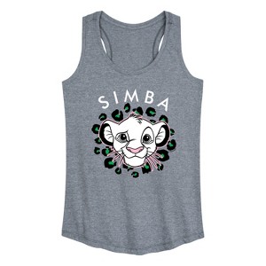Women's - Disney - Cheetah Print Graphic Racerback Tank - 1 of 4