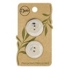 Dritz 25mm Recycled Hemp Round Buttons: Multicolor Sewing Fasteners, 6 Pieces, Plastic Material - 2 of 4