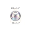 Unique Bargains Acrylic Lightweight Smooth Colorful Loose Round Beads 400 Pcs - 2 of 4