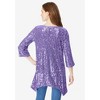 Roaman's Women's Plus Size Handkerchief-Hem Sequin Tunic - image 3 of 4