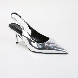 Berness Women's Chevelle Pointed-Toe Slingback Heels with Triangle Embellishment - 1 of 4