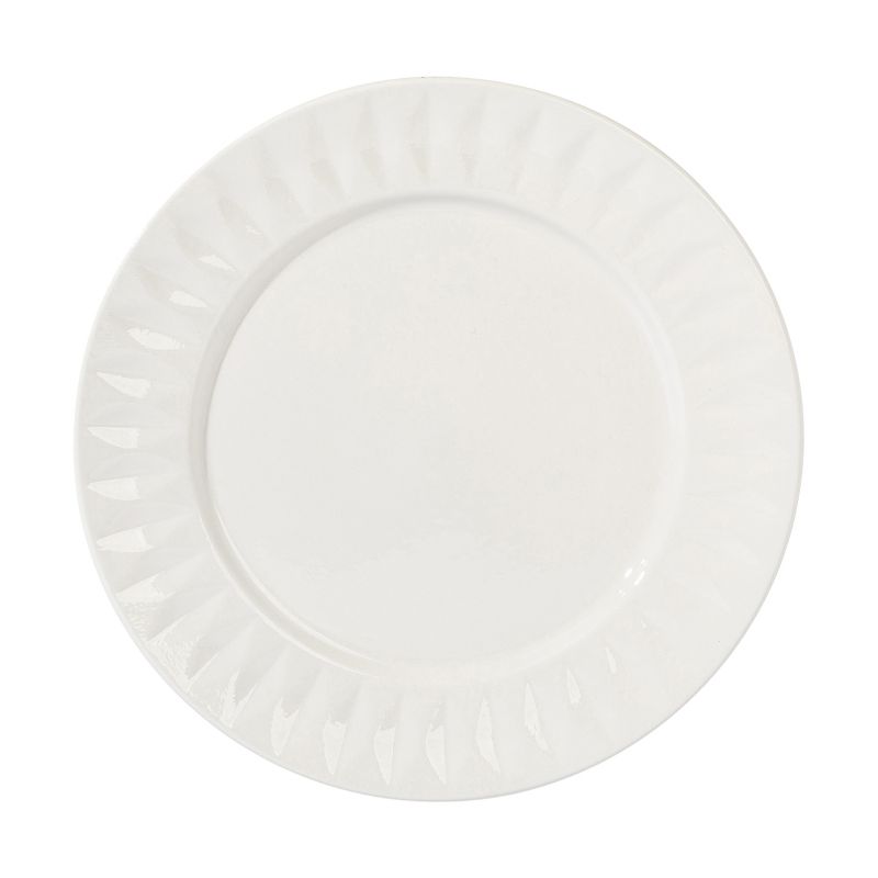 Gibson Home Fine Ceramic 8 Piece Dinnerware Set in White, 4 of 9