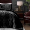 BAGOKIE 3 Pieces Crushed Velvet Bed in a Bag Comforter Set for All Season, - 4 of 4